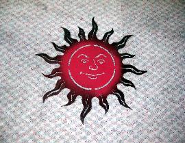 metal sun wall art