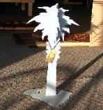 metal palmetto tree.
