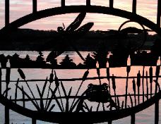 Railing inserts by Plasma Designs.