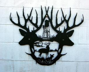 Whitetail Deer scene for wall art