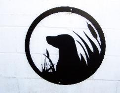 Lab dog wall art silhouette.