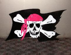 Metal jolly roger from Plasma designs.