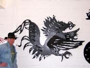 Metal gamecock by plasma designs