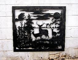 metal wildlife art by Plasma Designs.