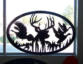 Metal wildlife signs and entrance signs